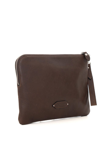 Pochette Marrone Alberto Luti Uomo