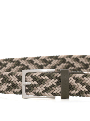 Barbour Men's Green Elasticated Belt