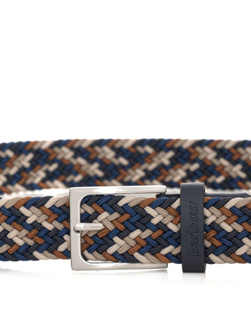 Men's Blue Barbour Elasticated Belt