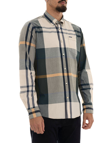 Camicia manica lunga Beige Barbour Uomo