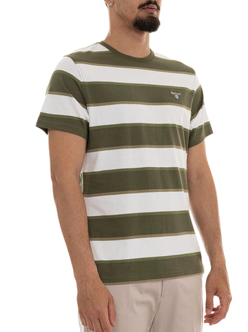 T-shirt Verde Barbour Uomo