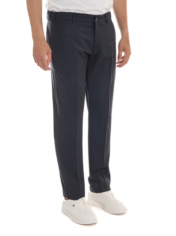 Pantalone classico MORELLO-ELAX Blu Berwich Uomo