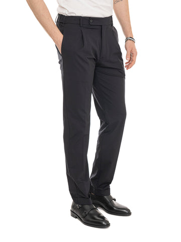 Pantalone modello chino XRETRO-LONG Nero Berwich Uomo