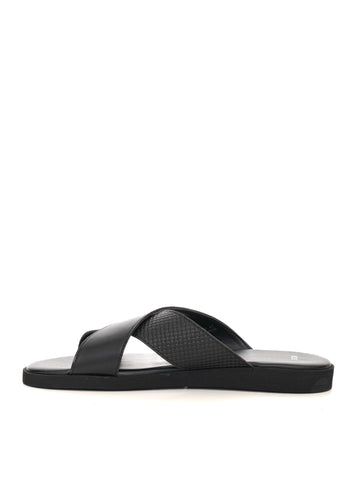 Men's Black BOSS Slippers
