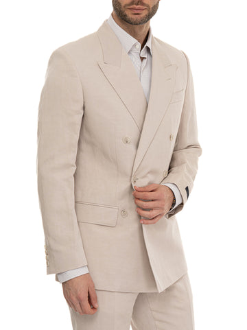 Giacca doppio petto	 DB-JACKET Panna BOSS Uomo