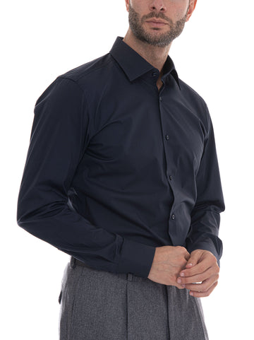 Camicia classica da uomo  H-HANK-KENT Blu BOSS Uomo