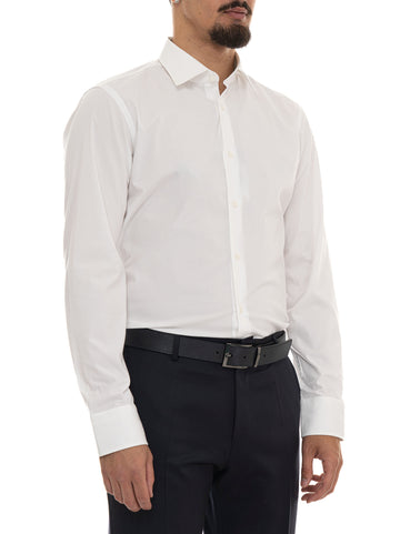 Camicia classica da uomo  H-JOE-KENT-C1 Bianco BOSS Uomo