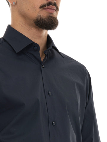 Camicia classica da uomo  H-JOE-KENT-C1 Blu BOSS Uomo