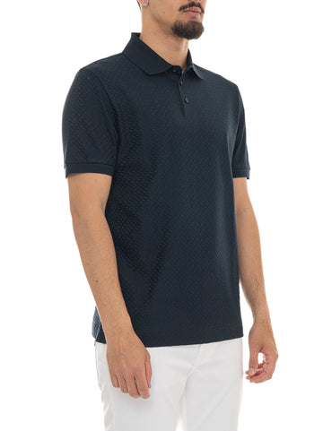 Polo Blu BOSS Uomo