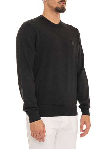 Maglia girocollo KANOVANO-S Nero BOSS Uomo