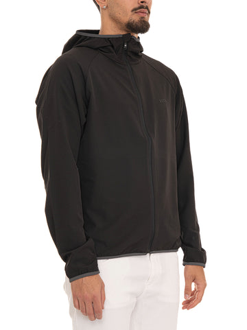 Giubbino con cappuccio L-COMMUTER Nero BOSS Uomo