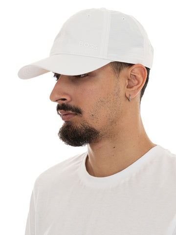 Cappello con visiera LACH Bianco BOSS Uomo