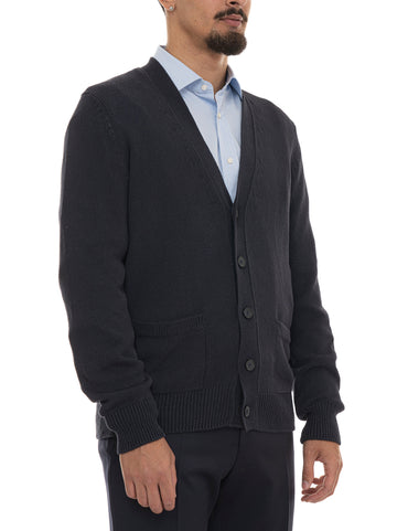 Cardigan bottoni NIVO Blu BOSS Uomo