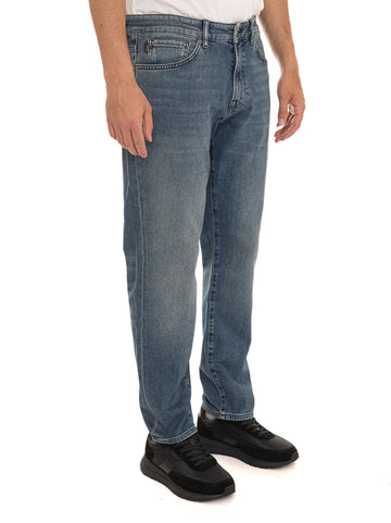 Jeans 5 tasche ONYX-BO Denim medio BOSS Uomo