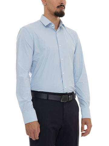 Camicia classica da uomo  P-HANK Celeste BOSS Uomo