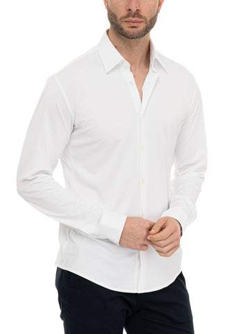 Camicia classica da uomo  P-ROAN Bianco BOSS Uomo