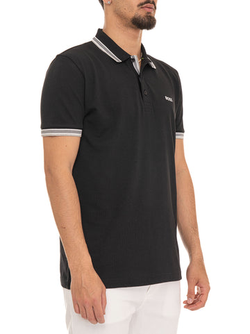 Polo piquet mezza manica PADDY Nero BOSS Uomo