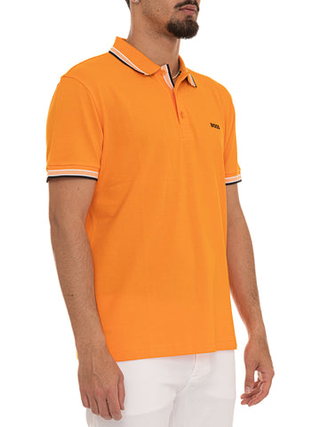 Polo piquet mezza manica PADDY Arancio BOSS Uomo