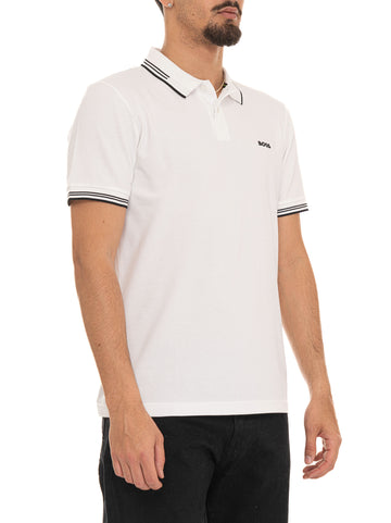 Polo in cotone piquet Bianco BOSS Uomo