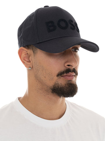 Cappello con visiera PYER-GOLF-TERRACE Blu BOSS Uomo