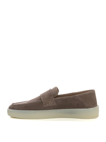 Mocassino in camoscio  RANDAL-LOAF Beige BOSS Uomo