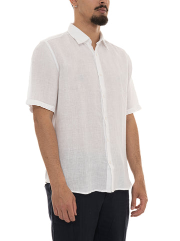 Camicia in lino RASH Bianco BOSS Uomo