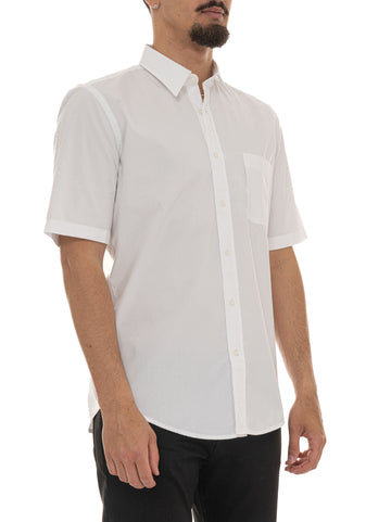 Camicia cotone manica corta RELEGANT-6-short-m Bianco BOSS Uomo