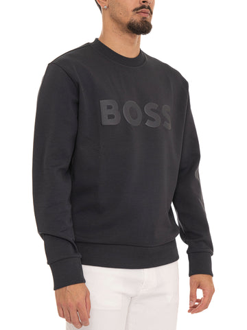 Felpa girocollo SALBO Blu BOSS Uomo