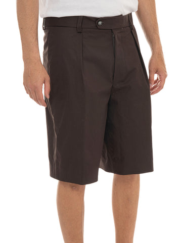 Bermuda SHORTS-262-DB Marrone BOSS Uomo