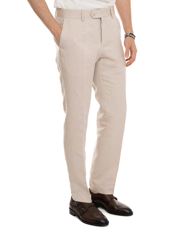 Pantalone classico  SUIT-TROUSERS Panna BOSS Uomo