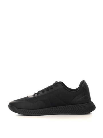 Men's BOSS Black TITANIUM-RUNN Canvas Sneakers