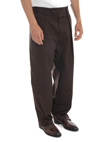 Pantalone modello chino Marrone BOSS Uomo