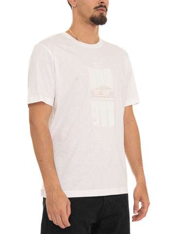 BOSS Men's White TS-PS-SPIRIT70-GRX Crew Neck T-Shirt