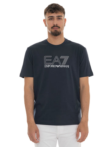 T-shirt girocollo Blu EA7 Uomo