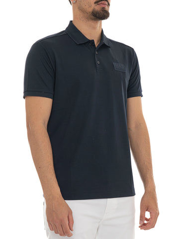 Polo in jersey Blu EA7 Uomo