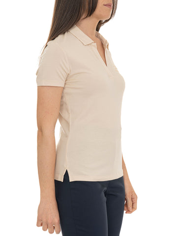 Polo manica corta Beige EA7 Donna