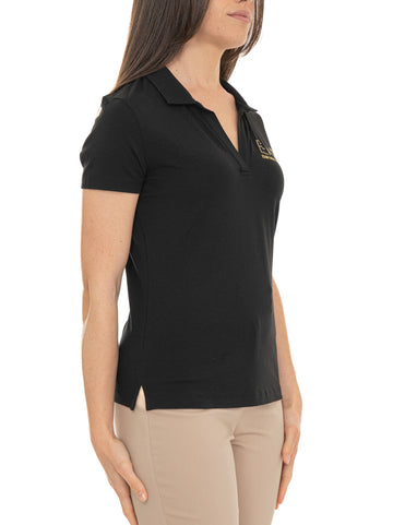 Polo manica corta Nero EA7 Donna