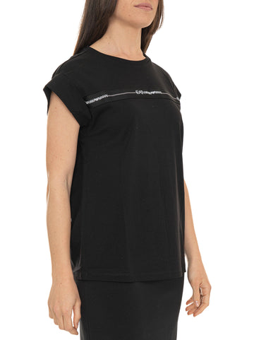 T-shirt Nero EA7 Donna