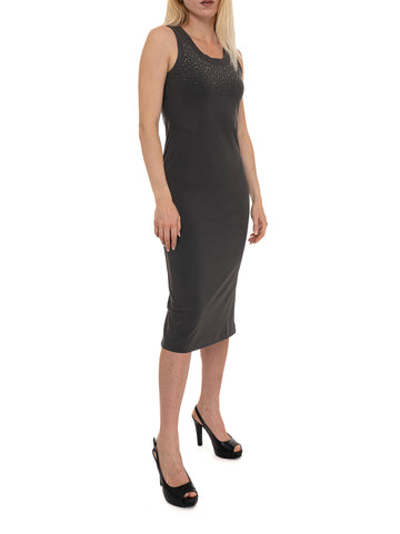 Abito Midi Grigio EA7 Donna