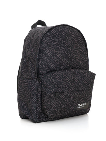 Zaino in nylon Nero EA7 Uomo