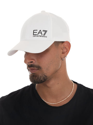 Cappello Bianco EA7 Uomo