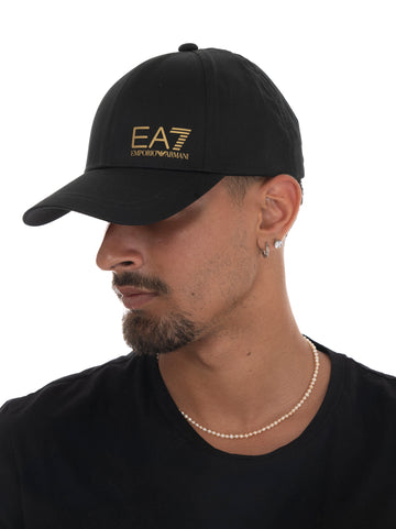 Cappello Nero EA7 Uomo