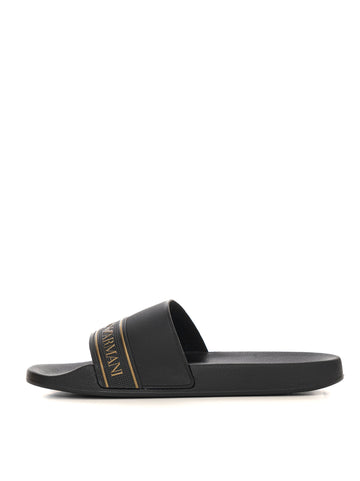 Ciabatte Nero-oro EA7 Donna