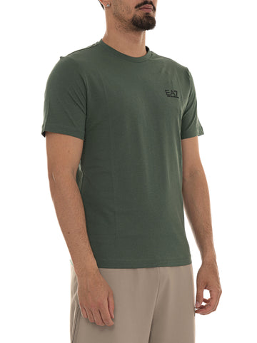 T-shirt girocollo Verde EA7 Uomo