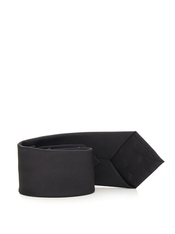 Cravatta Nero Emporio Armani Uomo