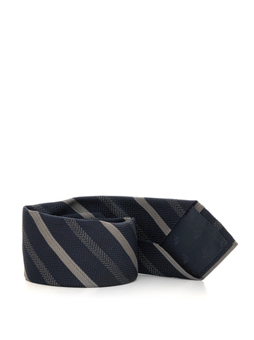 Cravatta Blu Emporio Armani Uomo