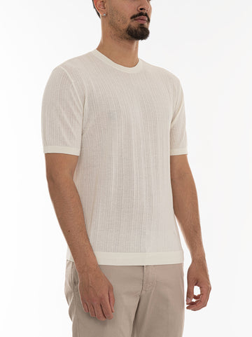 Maglia girocollo Bianco Emporio Armani Uomo