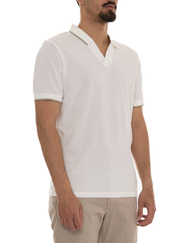 Polo manica corta Bianco Emporio Armani Uomo