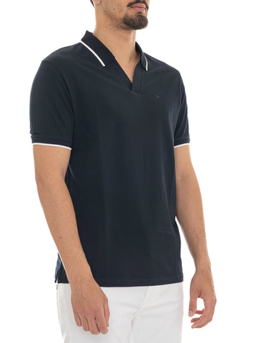 Polo manica corta Blu Emporio Armani Uomo