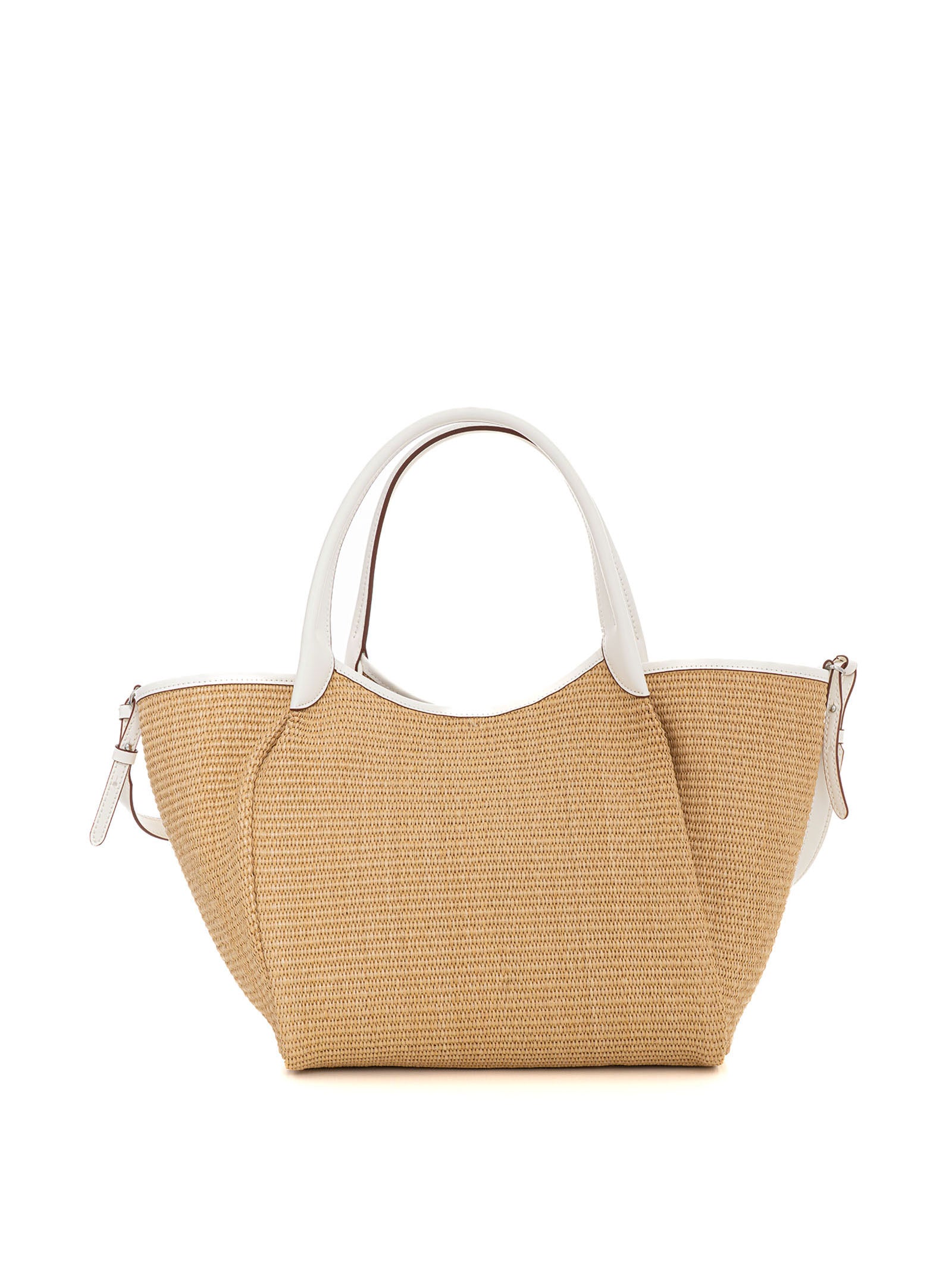 Natural-white raffia bag Emporio Armani Women - Scaglione Ischia